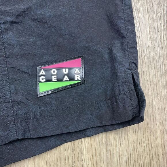 Vintage Nike Aqua Gear Shorts Mens Large Swim Trunks 90s Swimwear Patch - Picture 2 of 11
